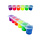 Glitter poeder set UV colors, 6x22gr ass kleuren