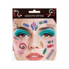 Gezichts tattoo 'Candy'