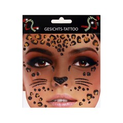 Gezichts tattoo 'Luipaard'