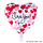 Folie ballon hart 'I Love You', 52cm