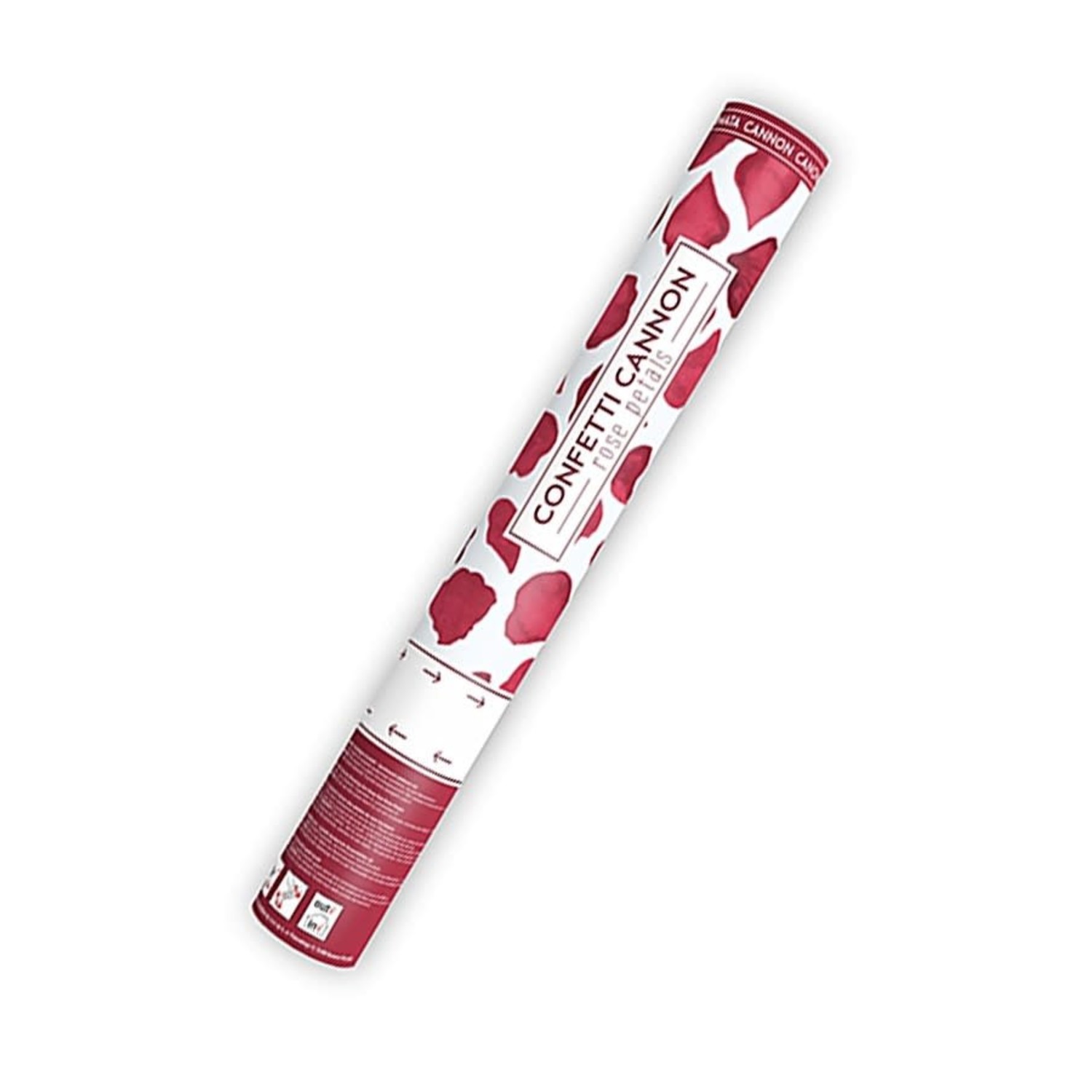 Prestige Bij zonsopgang voorzetsel Confetti kanon 'Rozenblaadjes rood', 40cm - Vekemans Feestwinkel
