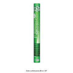 Party popper confetti groen, 60cm