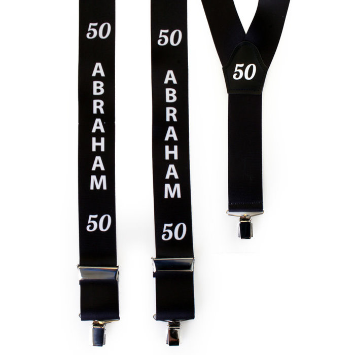 Bretellen zwart 'Abraham 50', 45mm