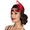 Jaren 20 Charleston hoofdband Flapper rood