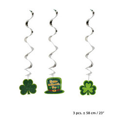 Slinger/spiraal 'St Patricks Day', 3stuks