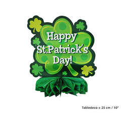 Tafel deco 'St Patricks Day' klavertje 25cm