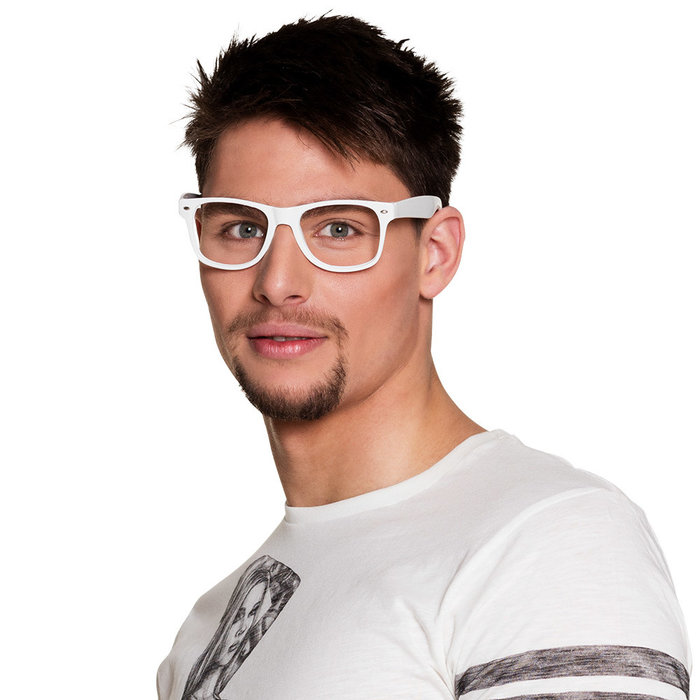 Set van 4 brillen 'Party' wit