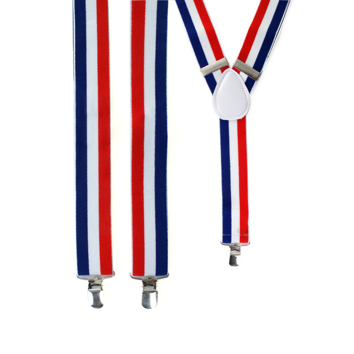 Bretellen rd/wt/bl Nederland Frankrijk