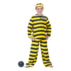 Funny Fashion Boef Dalton geel zwart kind