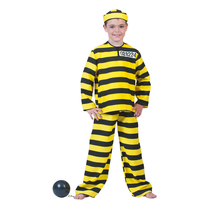 Funny Fashion Boef Dalton geel zwart kind