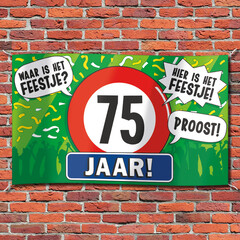 Gevelvlag '75 jaar' 90x150cm