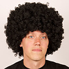 TOPPER Afro pruik zwart DOOS 57
