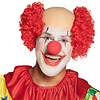 Pruik Clown Baldy rood