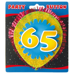 3D Button 65 jaar
