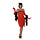 Charleston Flapper dress rood
