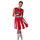 Cheerleader rood/wit