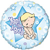 Folat Folie ballon geboorte Yep I'm A Boy, 46cm