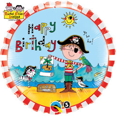 Folat Happy Birthday Piraat Folieballon 46cm