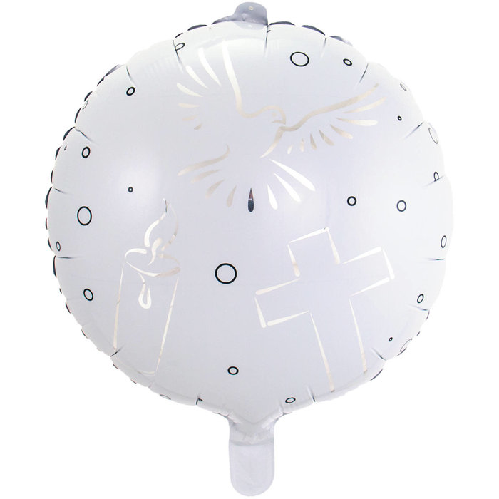 Folat Folie ballon Communie Wit 43cm