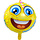 Folie ballon Emoticon Happy Birthday  43cm