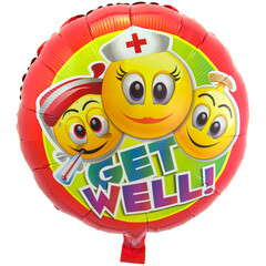 Folat Folie ballon Get Well Smiley  45cm
