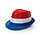 Gangsterhoed Spangles rood/wit/blauw