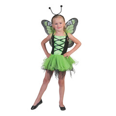 Funny Fashion Groene vlinder kind