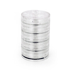 PXP leeg potje rond voor glitter of steentjes, 10gr