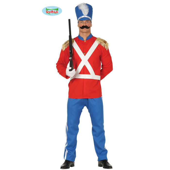 Fiestas Guirca Soldaat rood blauw