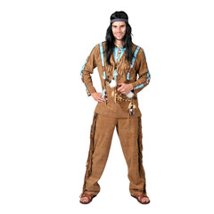 Funny Fashion Indiaan bruin man