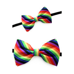 Strik luxe regenboog kleuren