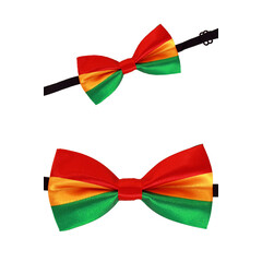 Luxe strik satijn rd/gl/gr