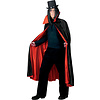 Funny Fashion Cape Dracula zwart/rood gevoerd