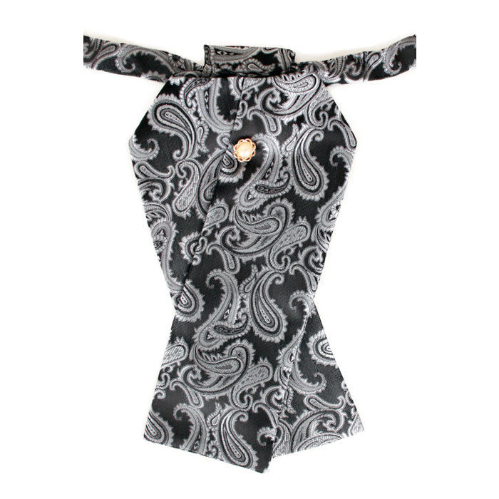 Plastron deluxe donkergrijs