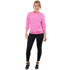 PartyXplosion Dorustrui roze/wit lange mouw