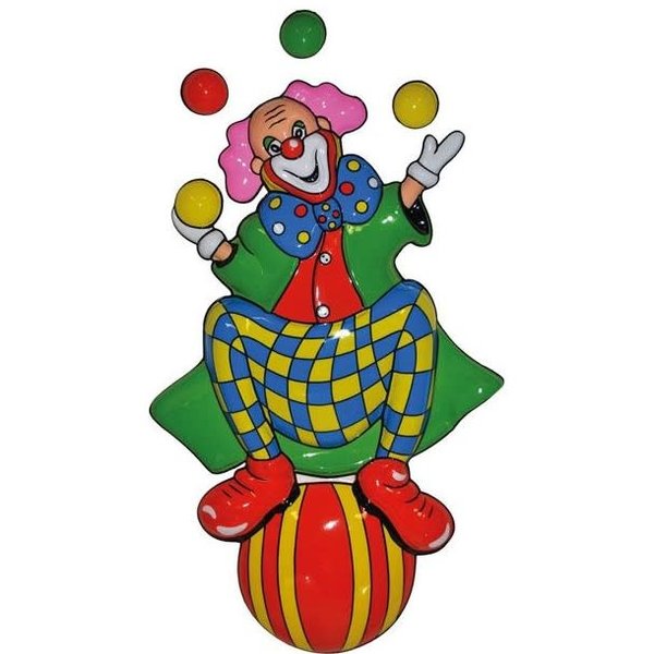 Wand Deco Clown Jongleur Feestshop Be Vekemans