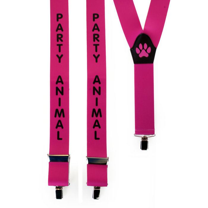 PartyXplosion Bretel Roze Party Animal