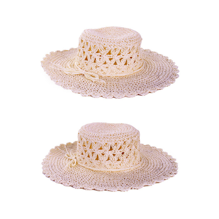 PartyXplosion Dameshoed wit stro