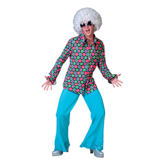 Funny Fashion Disco/Hippie hemd Polka Dot