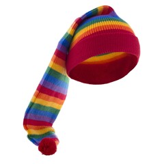 Funny Fashion Slaapmuts regenboogkleuren