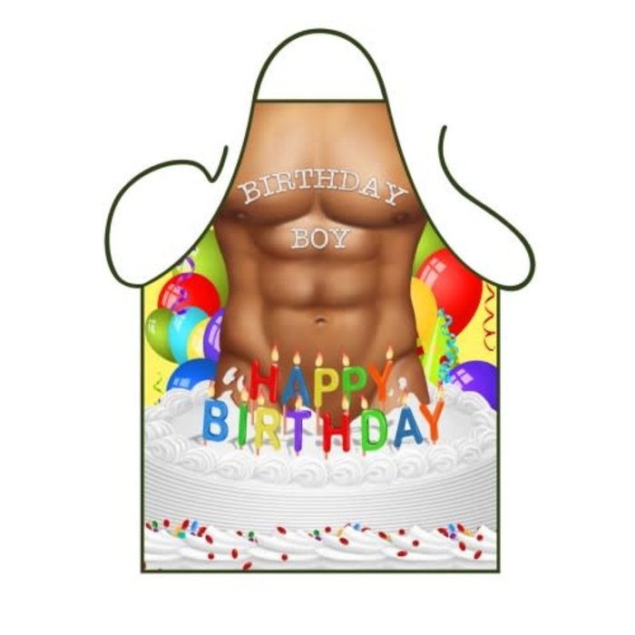 Schort 'Happy Birthday Boy'