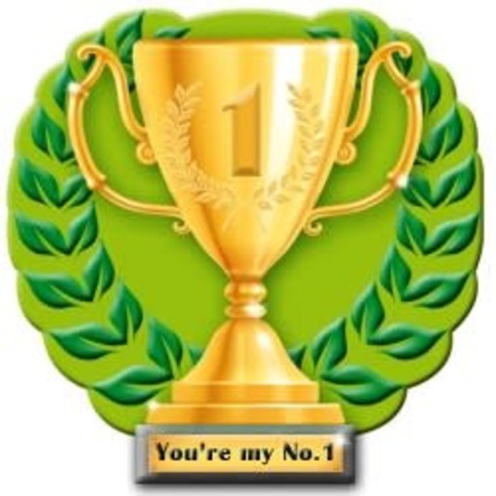 Big sign 'You're my number 1'