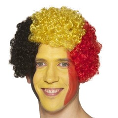 Pruik 'België' 3-kleur DOOS 213