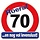 Deco verkeersbord 70 jaar