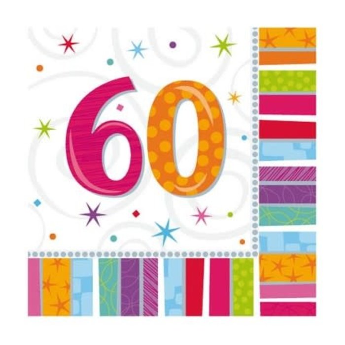 Servietten '60 jaar'