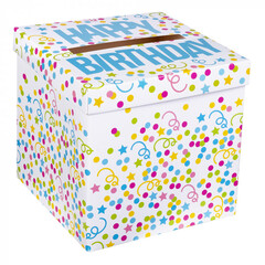 Boland Enveloppendoos 'Happy Birthday' (20 x 20 cm)