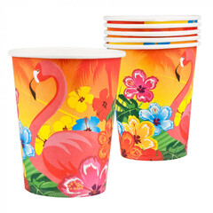 Boland Set 6 Papieren bekertjes Hibiscus (25 cl)