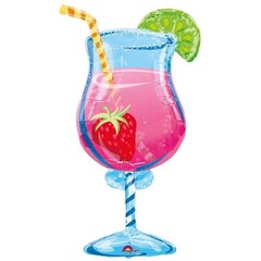 Anagram Folie ballon Cocktailglas 51x89cm