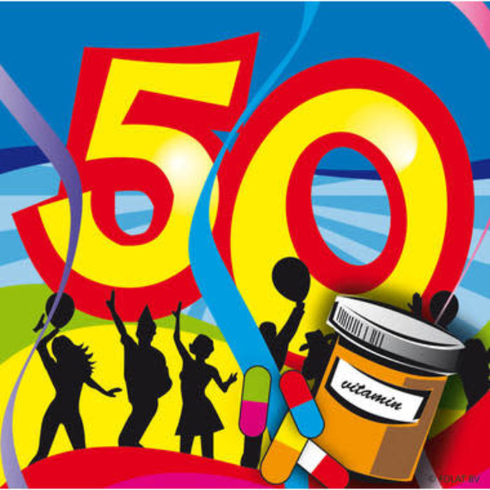 Servetten '50 Swirls' per 20st