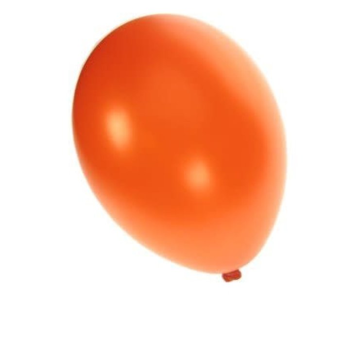 Ballon metallic oranje per 50, 30cm